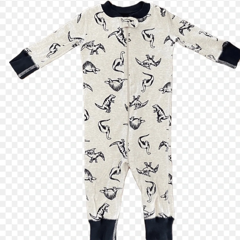 Hanna Andersson Night Night Sleeper In Organic Cotton | Dinosaur Print newborn